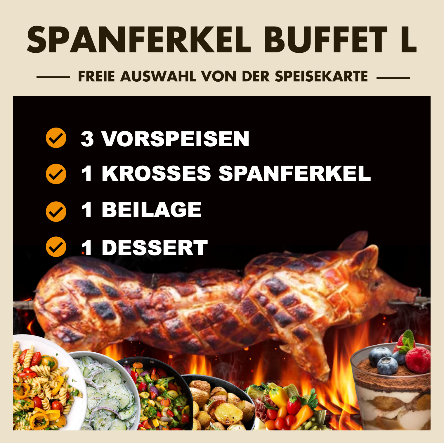 Spanferkel Catering Berlin, Potsdam, Brandenburg, Spanferkel Lieferservice gegrillt und fertig. Catering und Partyservice mit Bio Spanferkel